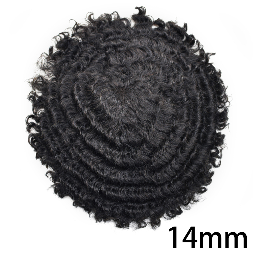 【Goldman Hair】Afro Toupee For Black Men Hair Unit Ultra Thin Skin Hair System Afro Black Mens Hairpiece African American Men Afro Toupee Hair Unit