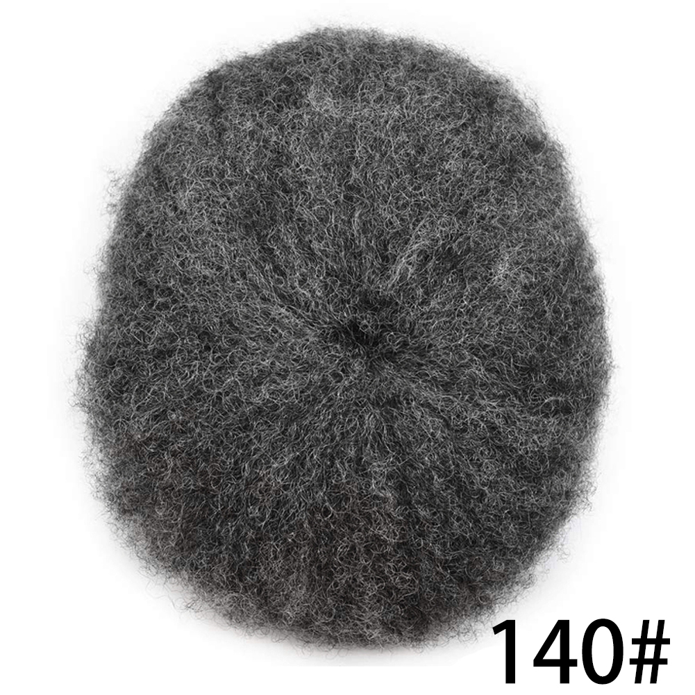 Goldman Mens Full Lace Afro American Wave Toupees - Indian Human Hair Undetectable Hair Systems