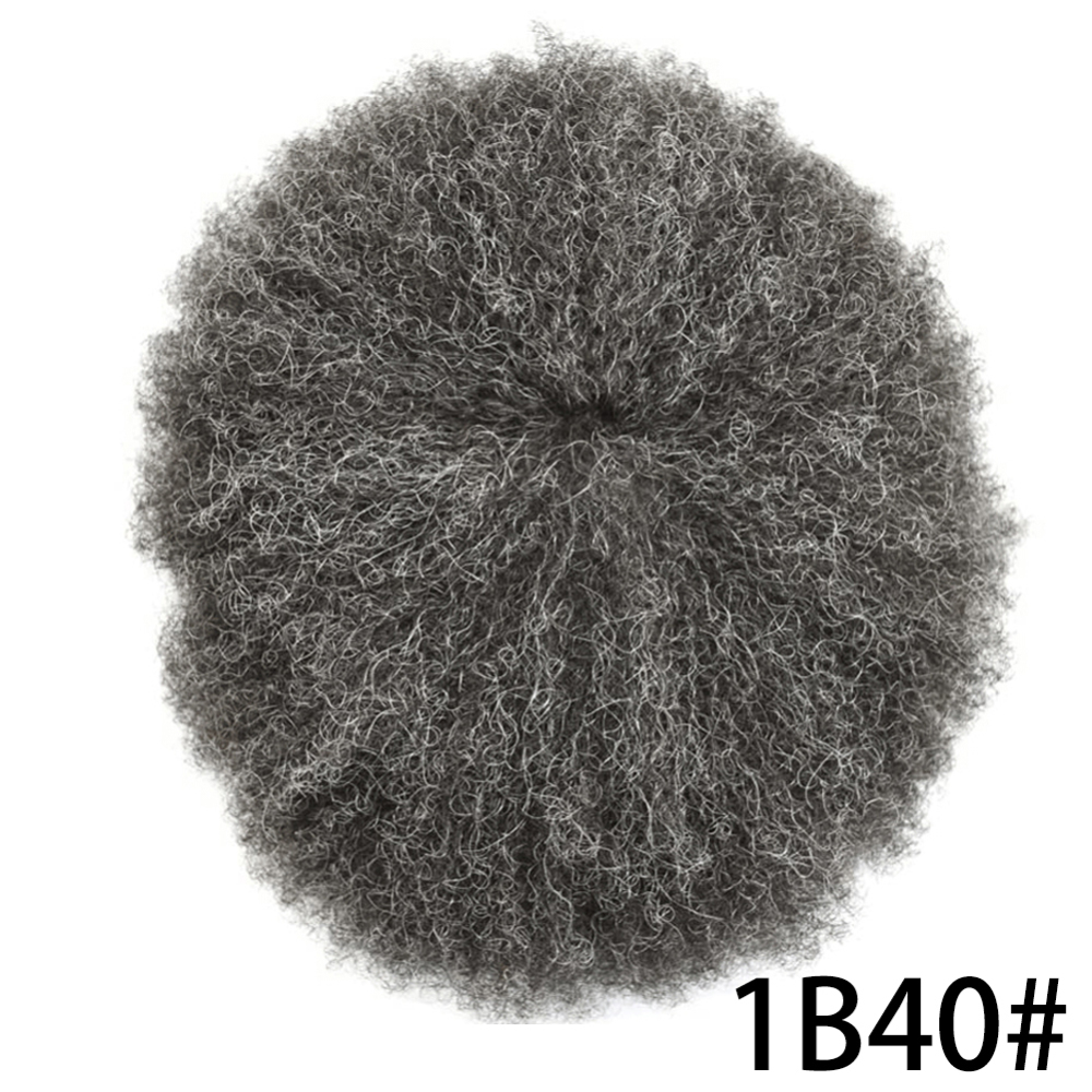 Goldman Mens Full Lace Afro American Wave Toupees - Indian Human Hair, Undetectable Hair Systems