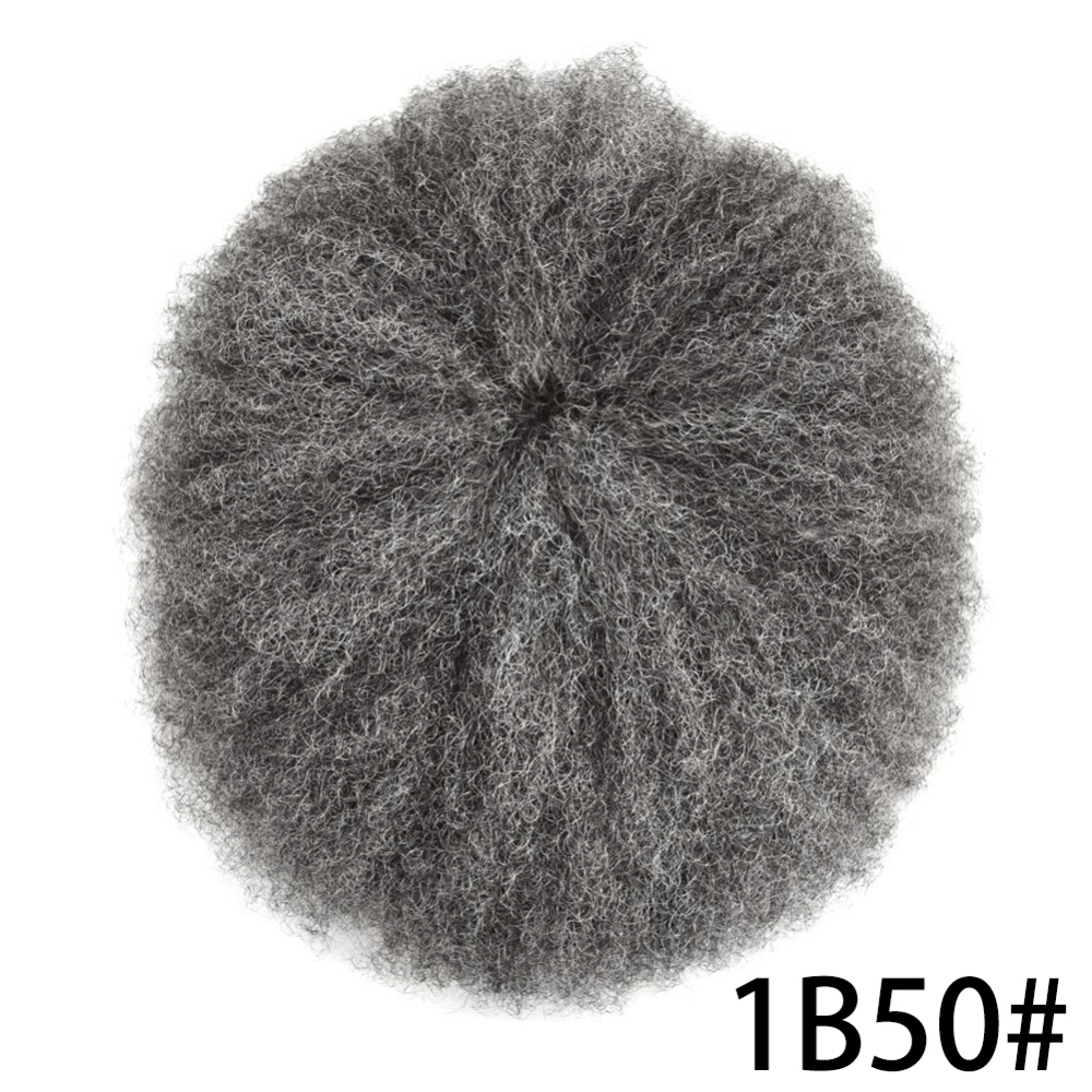 Goldman Mens Full Lace Afro American Wave Toupees - Indian Human Hair, Undetectable Hair Systems