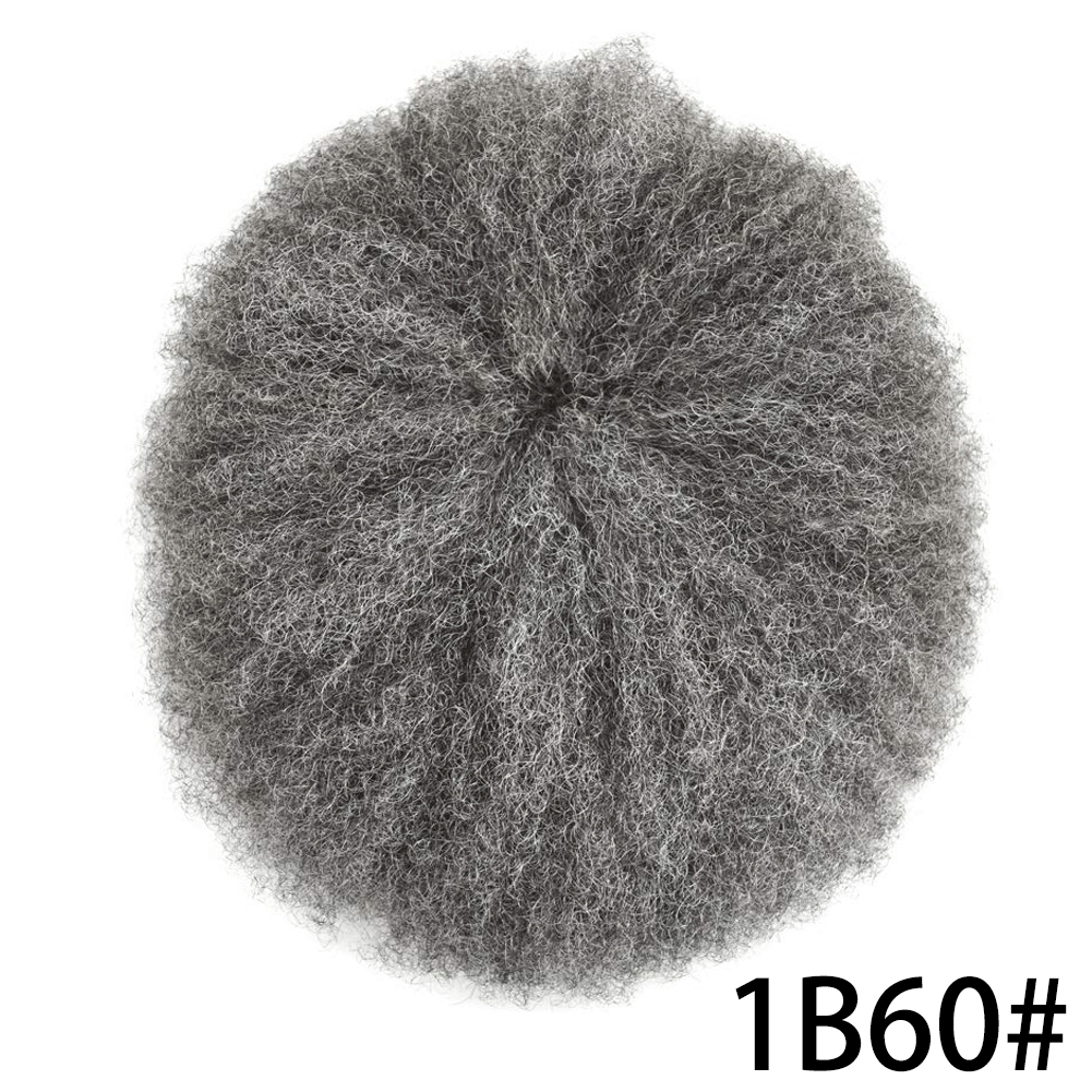 【Goldman Hair】Hair Piece Toupee For Men 100% Virgin Human Hair Replacement Systems Curly Fine Mono Mens Toupee With Clear PU Coated Hair Units For Men