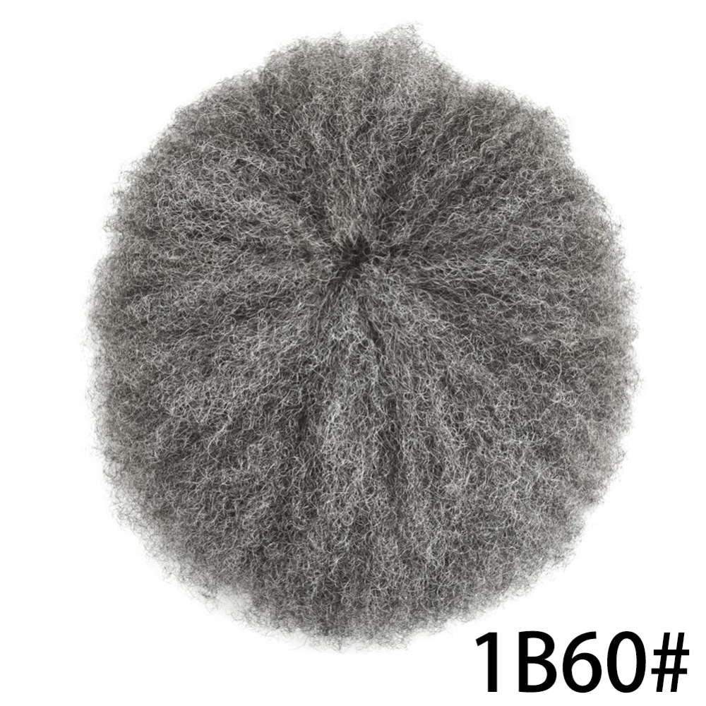 Goldman Mens Full Lace Afro American Wave Toupees - Indian Human Hair, Undetectable Hair Systems