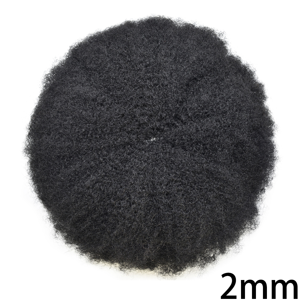【Goldman Hair】Afro Toupee For Black Men Hair Unit Ultra Thin Skin Hair System Afro Black Mens Hairpiece African American Men Afro Toupee Hair Unit