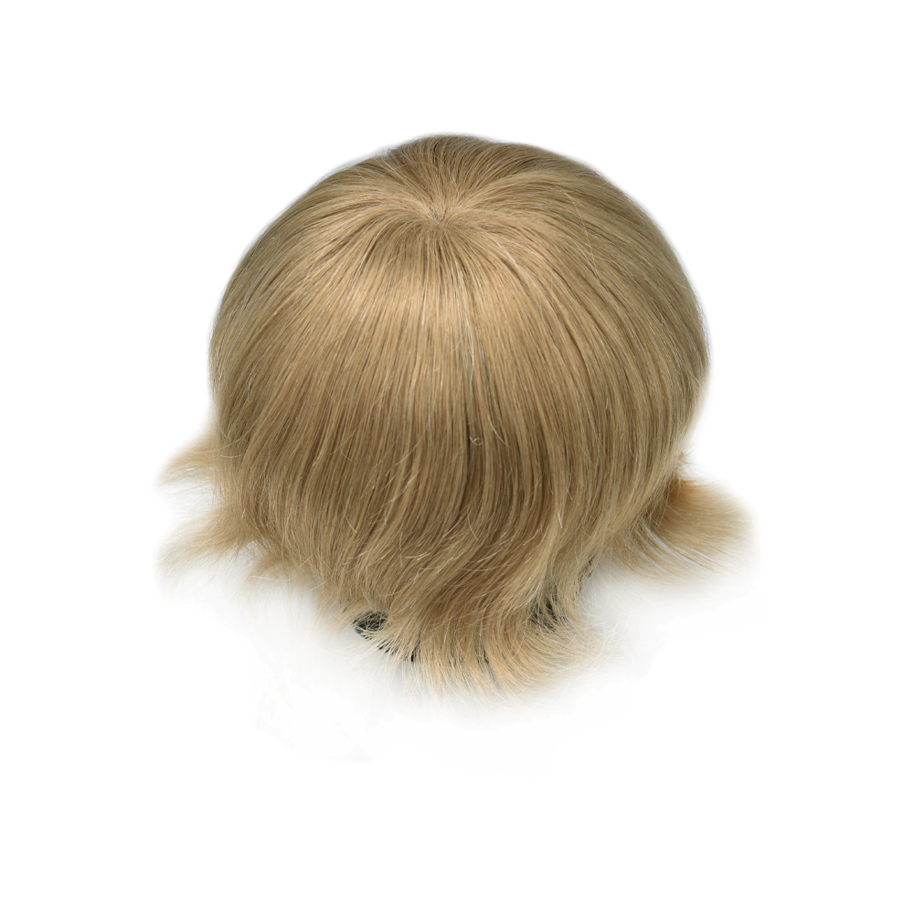 【Goldman Hair】 Men's Toupee Real Human Hair Replacement System Breathable Mens Hairpiece French Lace Toupee Transparent Hair Piece For Men