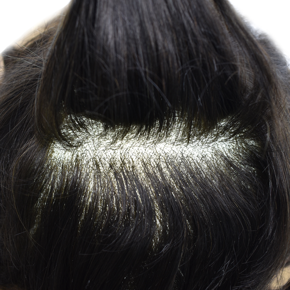 【Goldman Hair】Toupee For Men Real Human Hair Soft Welded Lace Base Human Hair Hairpiece Bleached Knot Natural Hairline Hair Replacement System