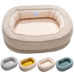 medical-grade orthopedic foam cat & dog bed with r...