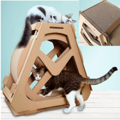 ferris wheel cardboard cat scratcher cat toy