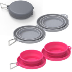 collapsible dog bowl double outdoor