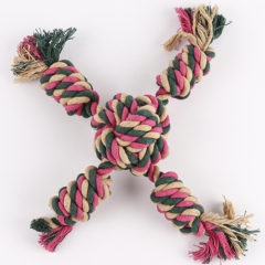 X-shaped cotton rope dog chew toys