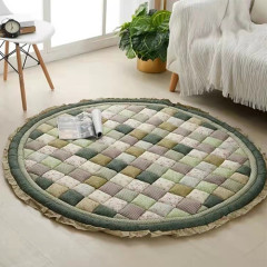 handmade cotton patchwork floor cushion