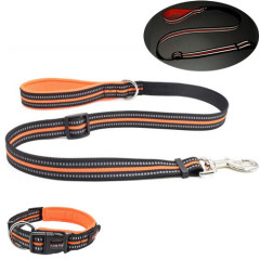 reflective padded dog leash
