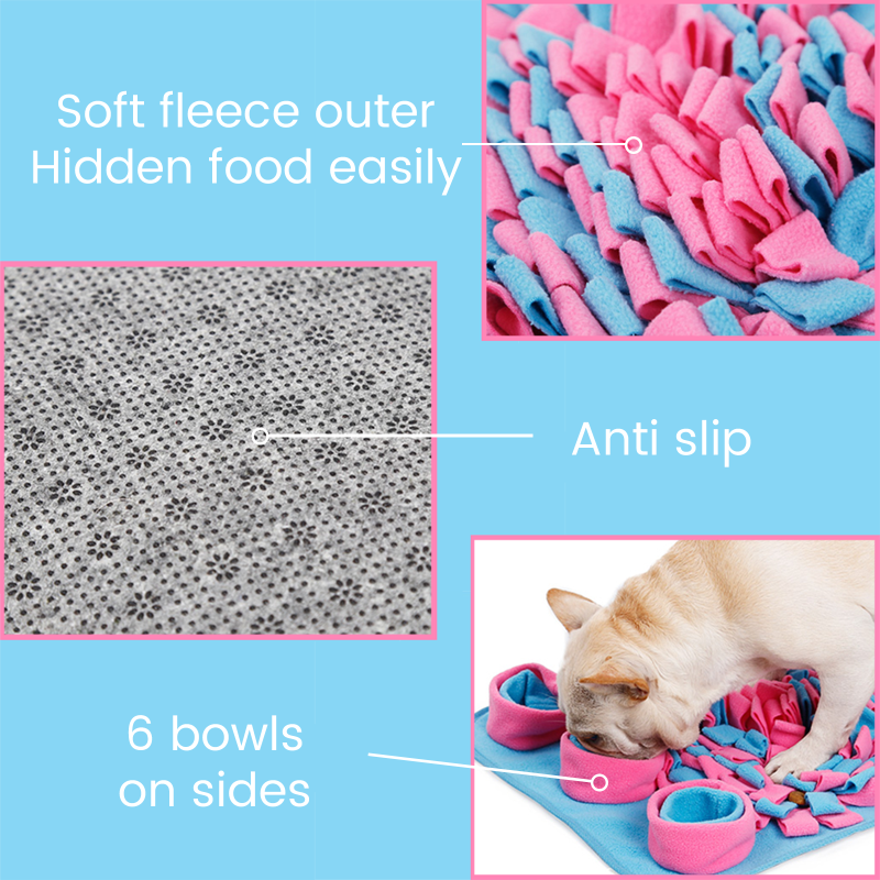 Snuffle Mat with Dog Puzzle Toys Pet Foraging Mat and Interactive