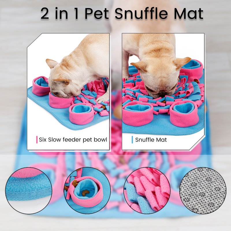 Large Snuffle Mat for Dogs Pet Interactive Training and Stress Relief Sniff  Mat Feeding Mat Slow Feeder Dog Treat Mat Dog Toys