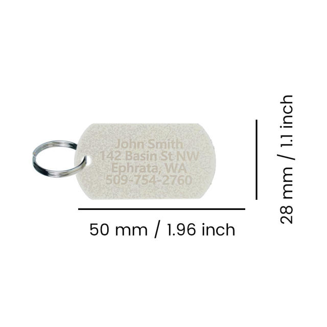 Personalized Dog Tag for Pets - Engraved Dog Name Tag - Slide On Cat ID Tags