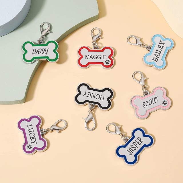 Personalized Dog Tag for Pets - Engraved Dog Name Tag - Slide On Cat ID Tags