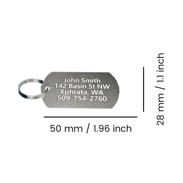 Personalized Dog Tag for Pets - Engraved Dog Name Tag - Slide On Cat ID Tags