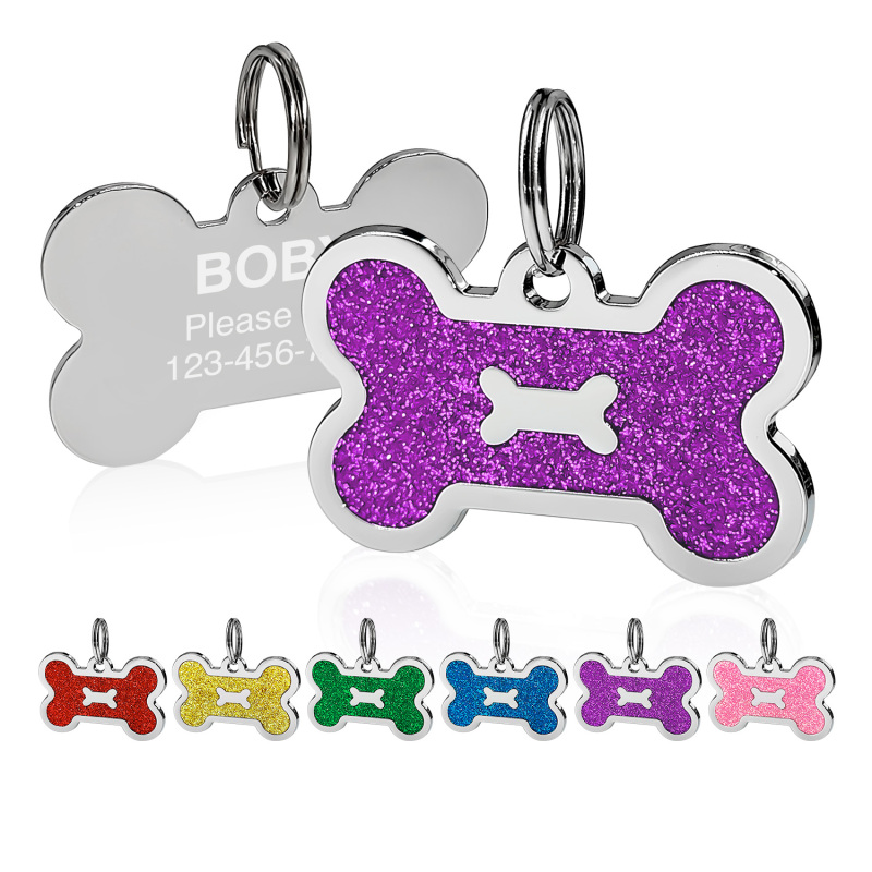 Personalized Dog Tag for Pets - Engraved Dog Name Tag - Slide On Cat ID Tags