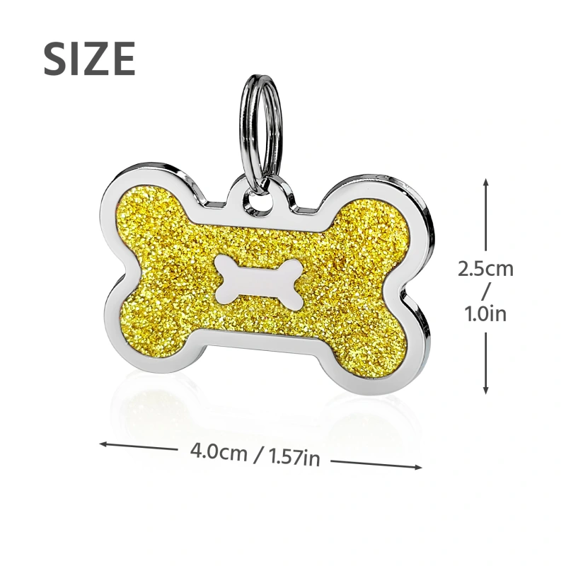 Personalized Dog Tag for Pets - Engraved Dog Name Tag - Slide On Cat ID Tags