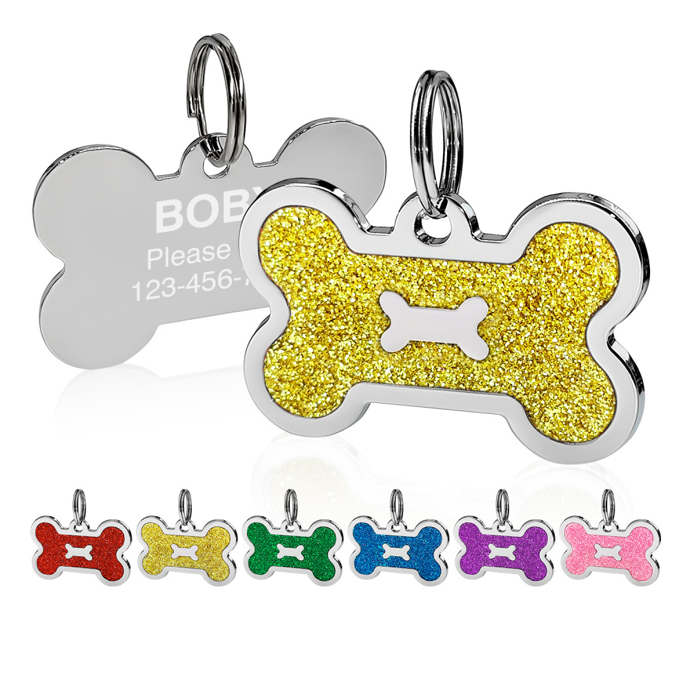 Personalized Dog Tag for Pets - Engraved Dog Name Tag - Slide On Cat ID Tags