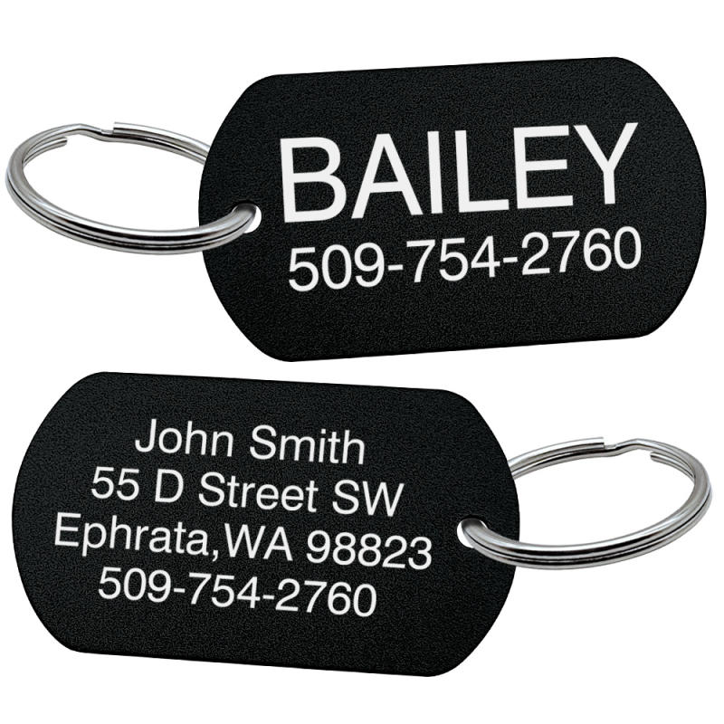 Personalized Dog Tag for Pets - Engraved Dog Name Tag - Slide On Cat ID Tags