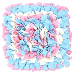 LIVEKEY Pet Snuffle Mat for Dogs, Dog Feeding Mat, Nosework Training Mats for Foraging Instinct Interactive Puzzle Toys (Pink&SkyBlue&White)