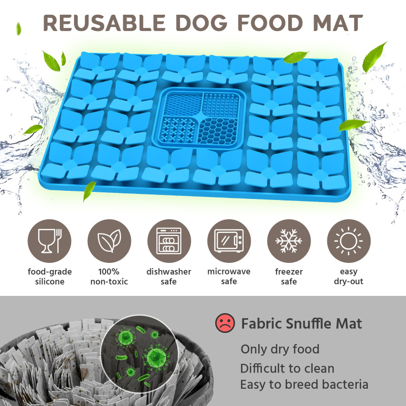Snuffle Mat for Dogs, Silicone 17" x 13"