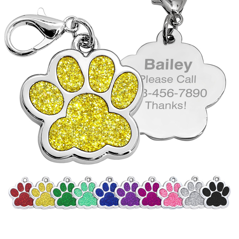 Custom Engraved Dog & Cat ID Tags - Personalize with Your Pet's Name!