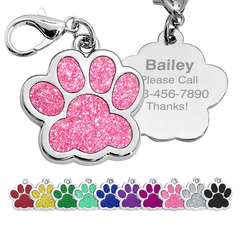 Custom Engraved Dog & Cat ID Tags - Personalize with Your Pet's Name!