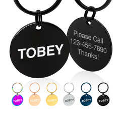 Custom Engraved Dog & Cat ID Tags - Personalize with Your Pet's Name!
