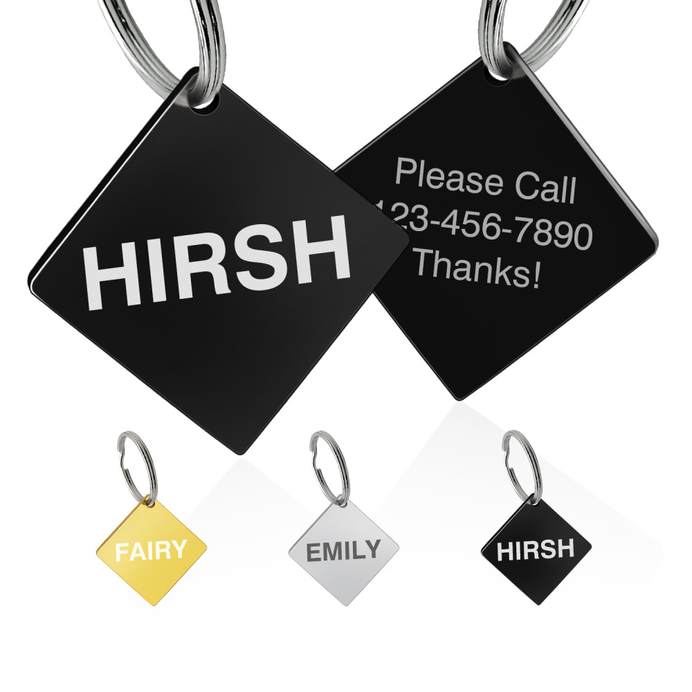 Custom Engraved Dog & Cat ID Tags - Personalize with Your Pet's Name!