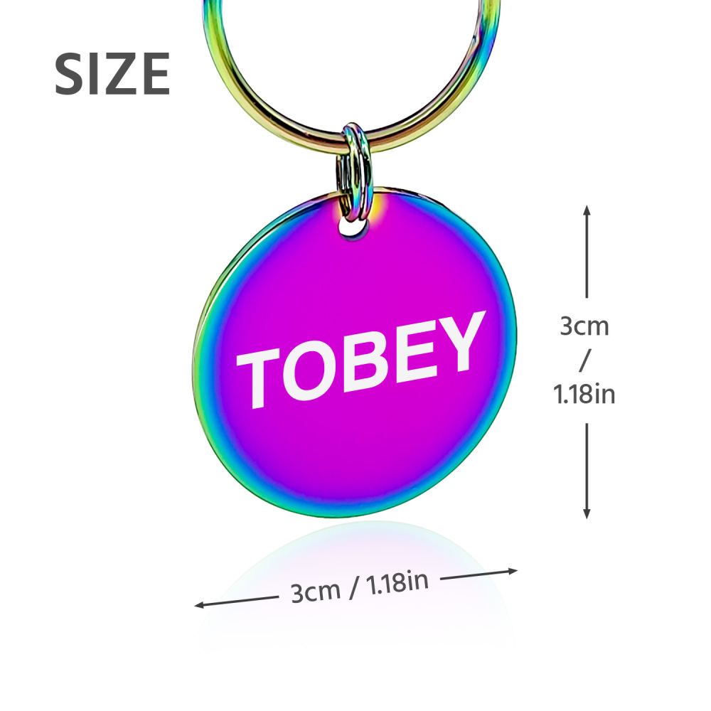 Custom Engraved Dog & Cat ID Tags - Personalize with Your Pet's Name!