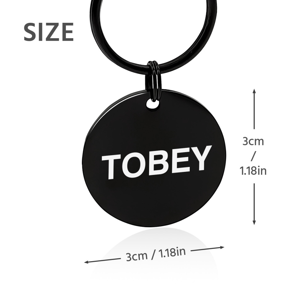 Custom Engraved Dog & Cat ID Tags - Personalize with Your Pet's Name!