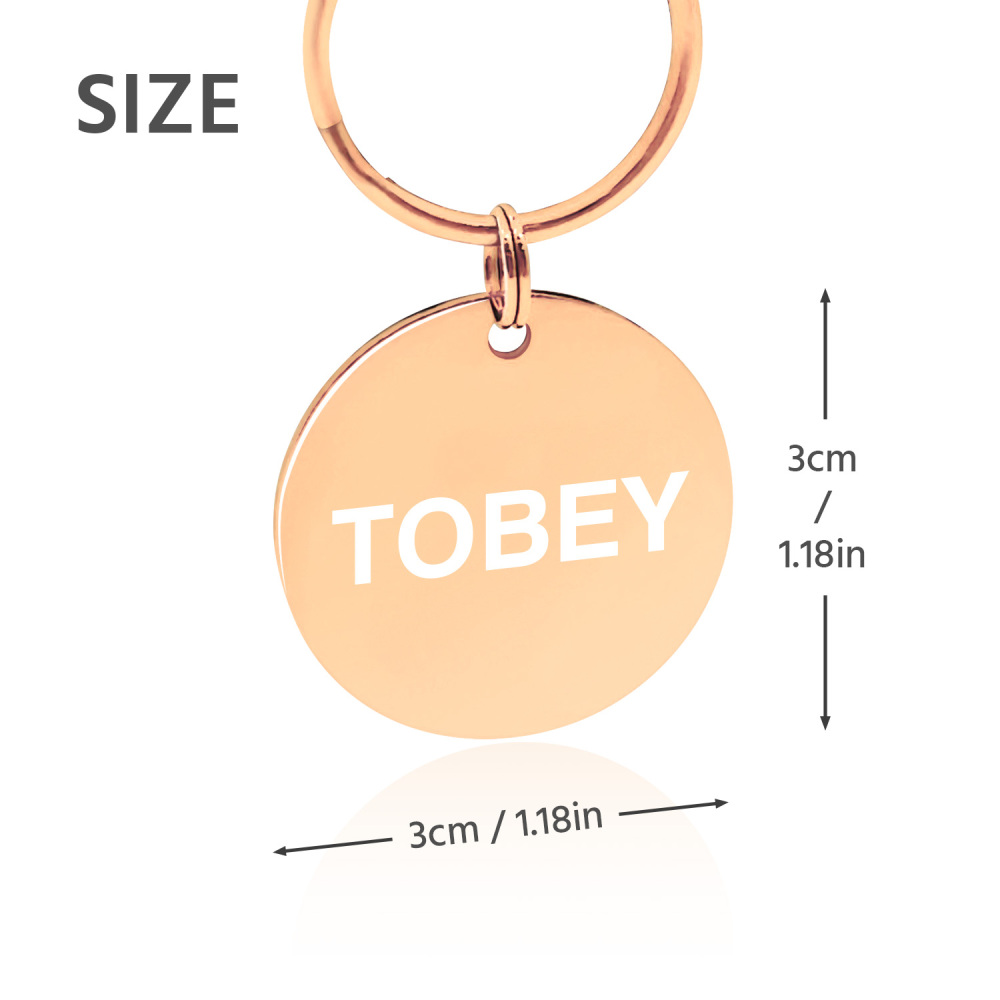 Custom Engraved Dog & Cat ID Tags - Personalize with Your Pet's Name!