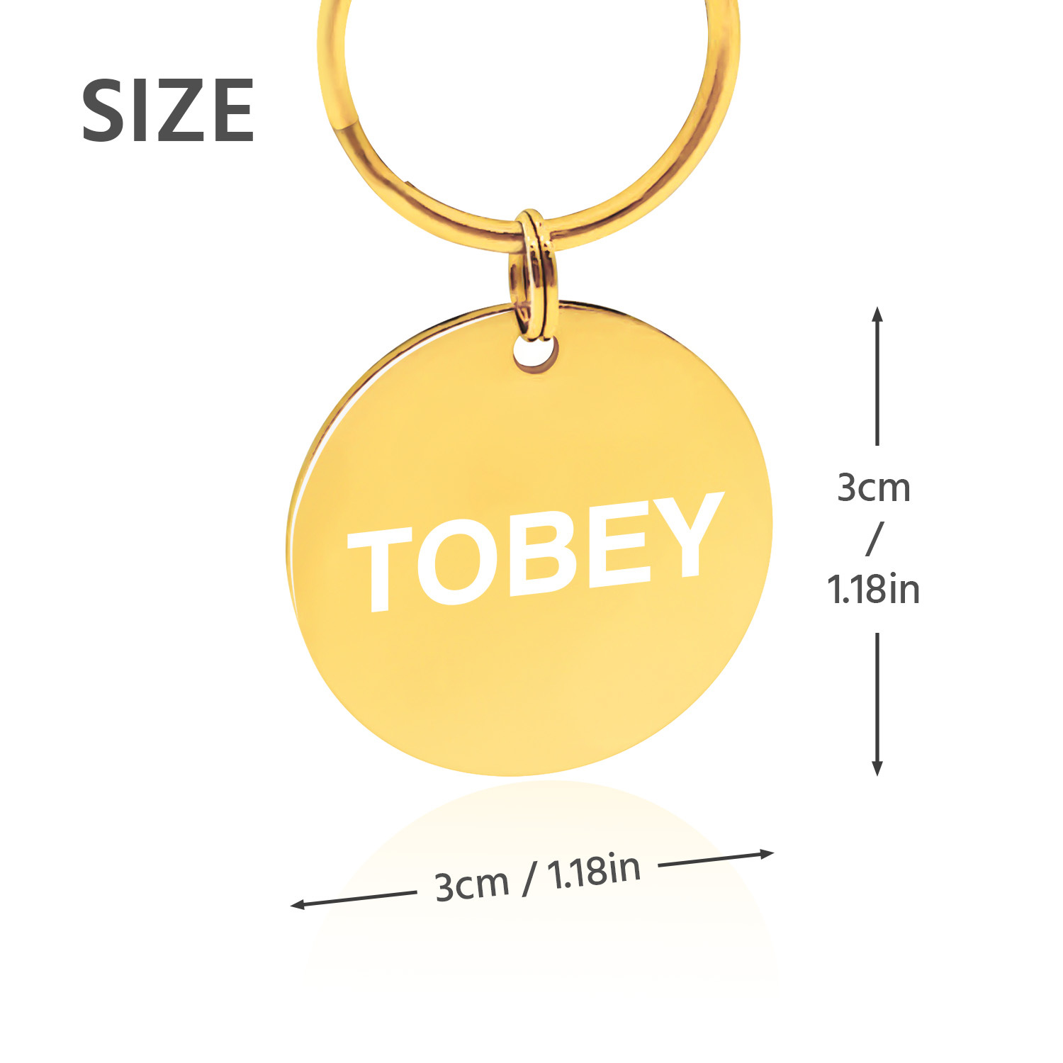 Custom Engraved Dog & Cat ID Tags - Personalize with Your Pet's Name!
