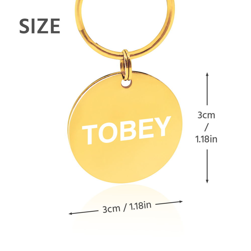 Custom Engraved Dog & Cat ID Tags - Personalize with Your Pet's Name!