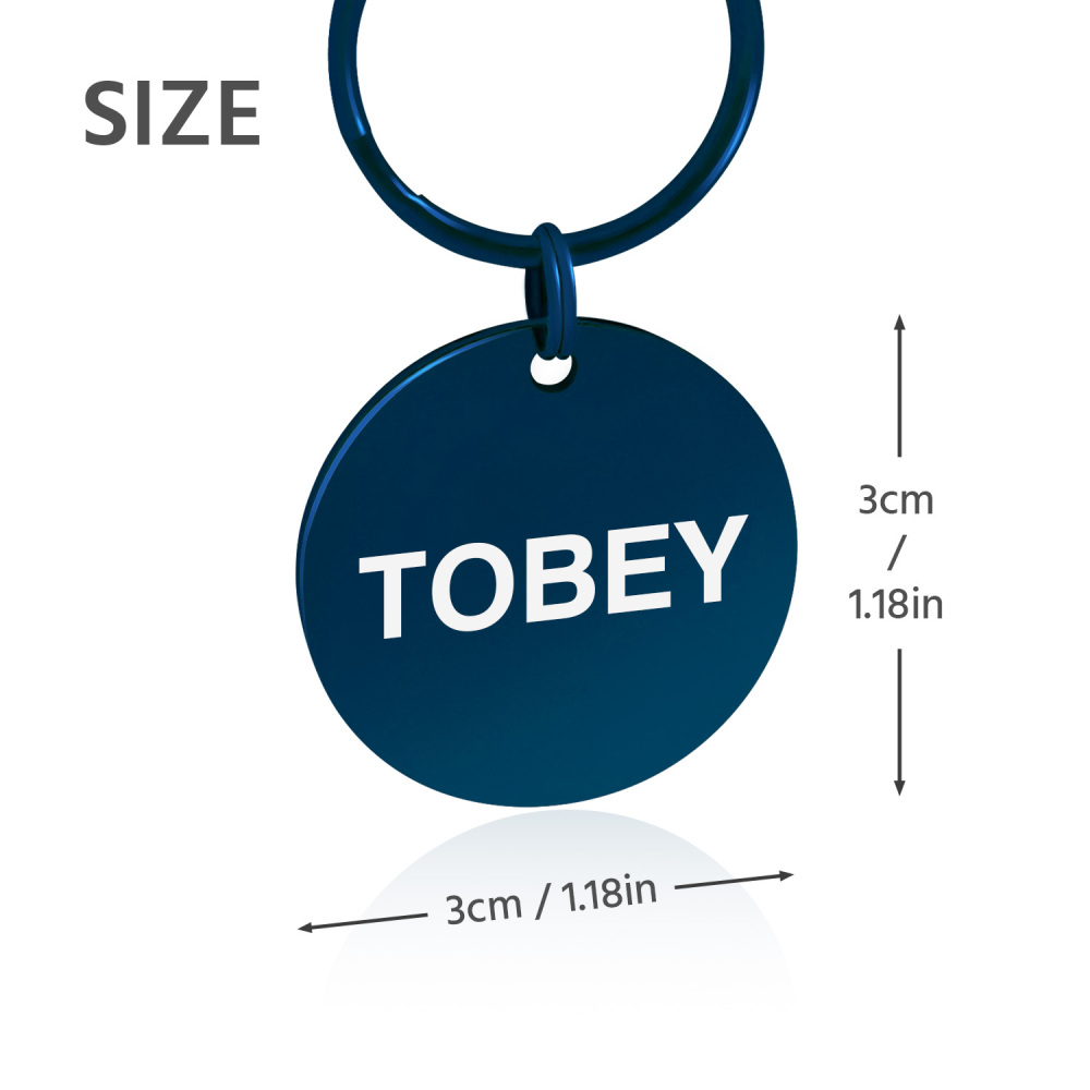 Custom Engraved Dog & Cat ID Tags - Personalize with Your Pet's Name!