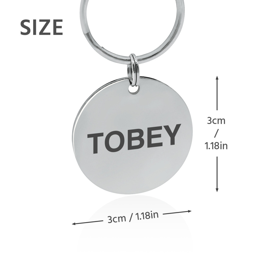 Custom Engraved Dog & Cat ID Tags - Personalize with Your Pet's Name!