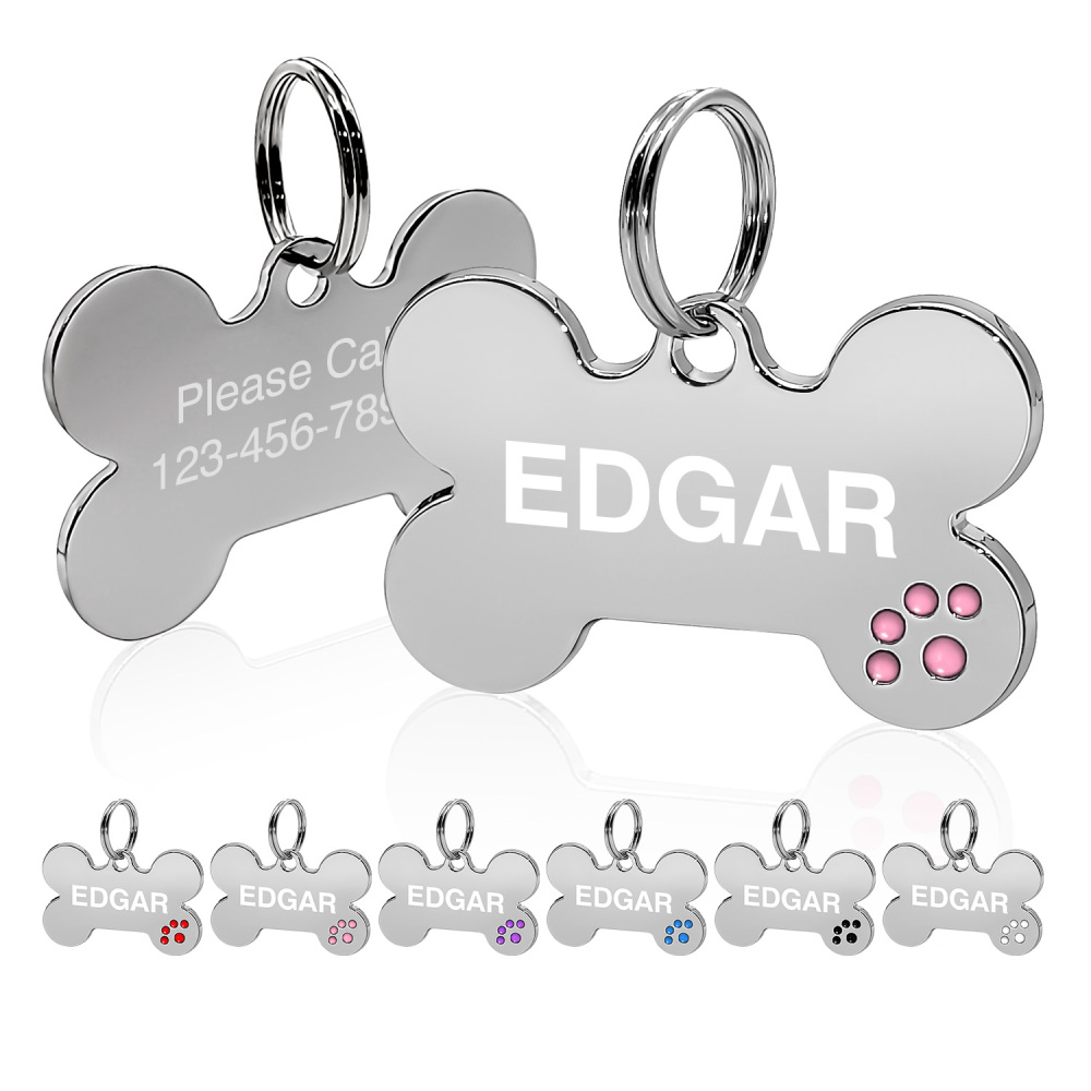 Custom Engraved Dog & Cat ID Tags - Personalize with Your Pet's Name!
