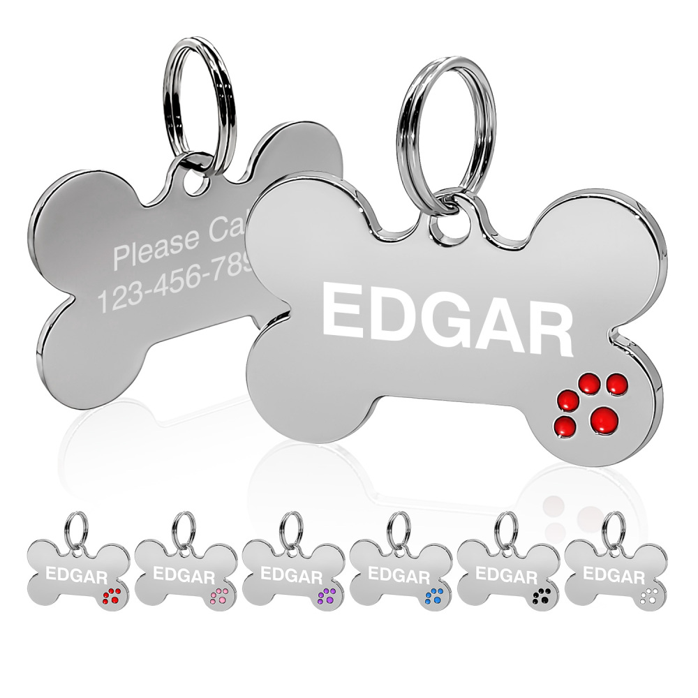 Custom Engraved Dog & Cat ID Tags - Personalize with Your Pet's Name!