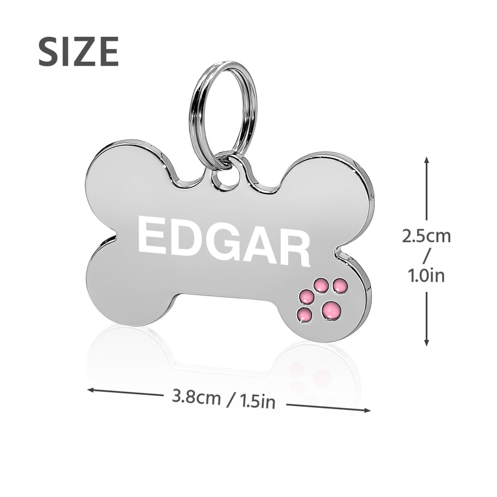 Custom Engraved Dog & Cat ID Tags - Personalize with Your Pet's Name!