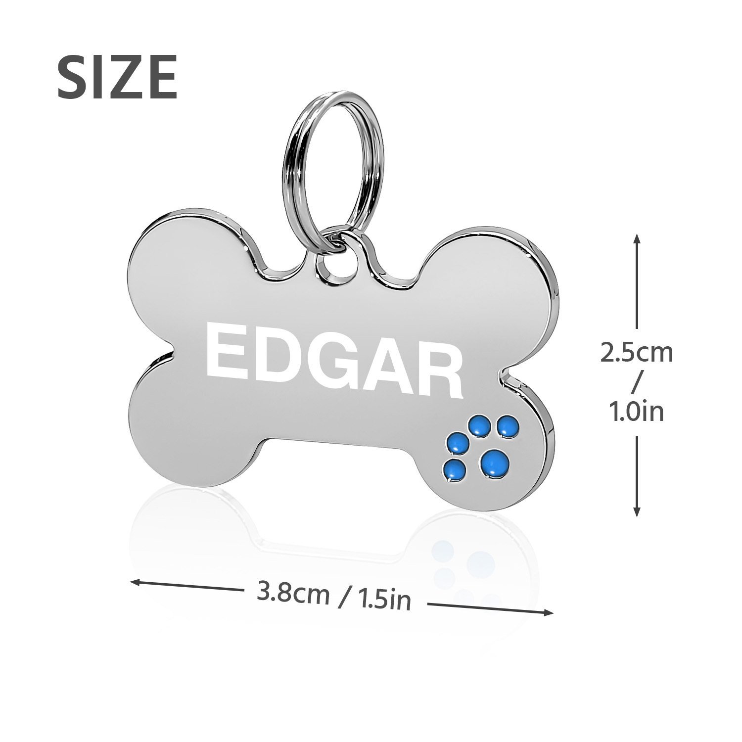 Custom Engraved Dog & Cat ID Tags - Personalize with Your Pet's Name!