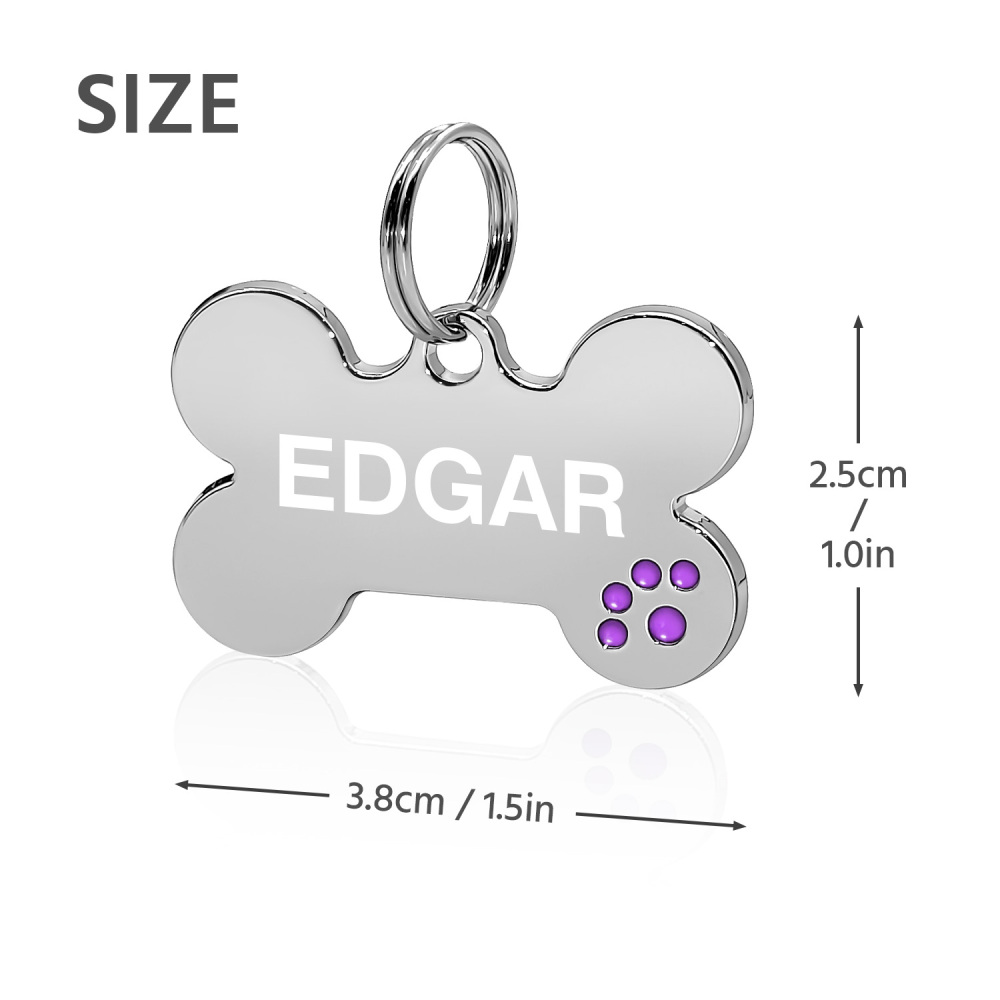 Custom Engraved Dog & Cat ID Tags - Personalize with Your Pet's Name!