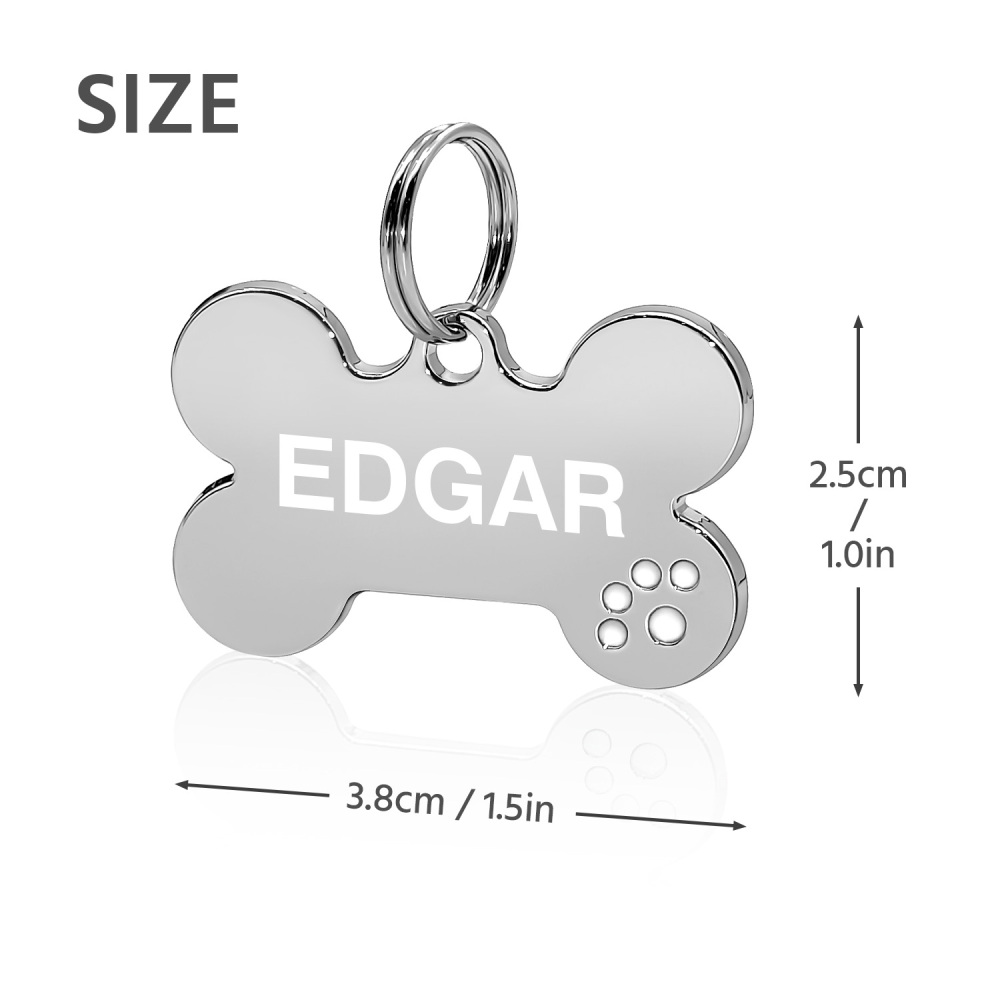 Custom Engraved Dog & Cat ID Tags - Personalize with Your Pet's Name!