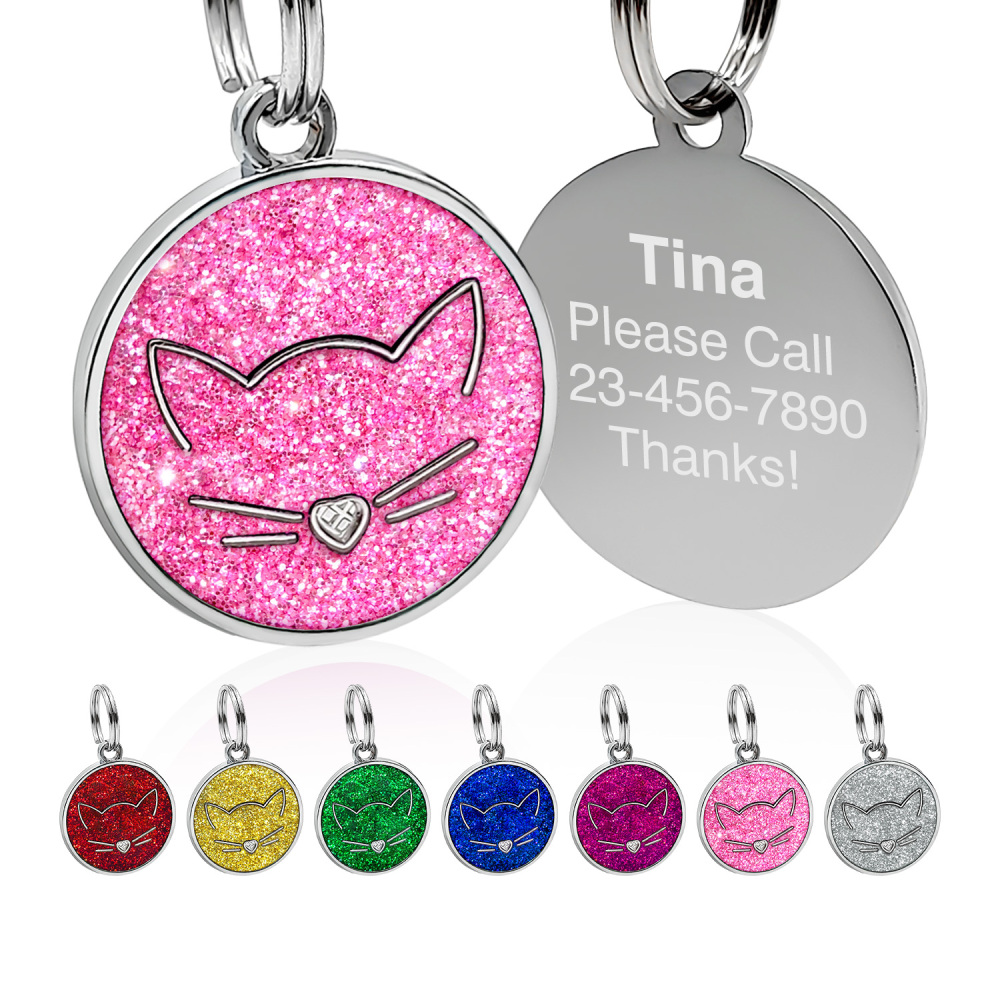 Custom Engraved Dog & Cat ID Tags - Personalize with Your Pet's Name!