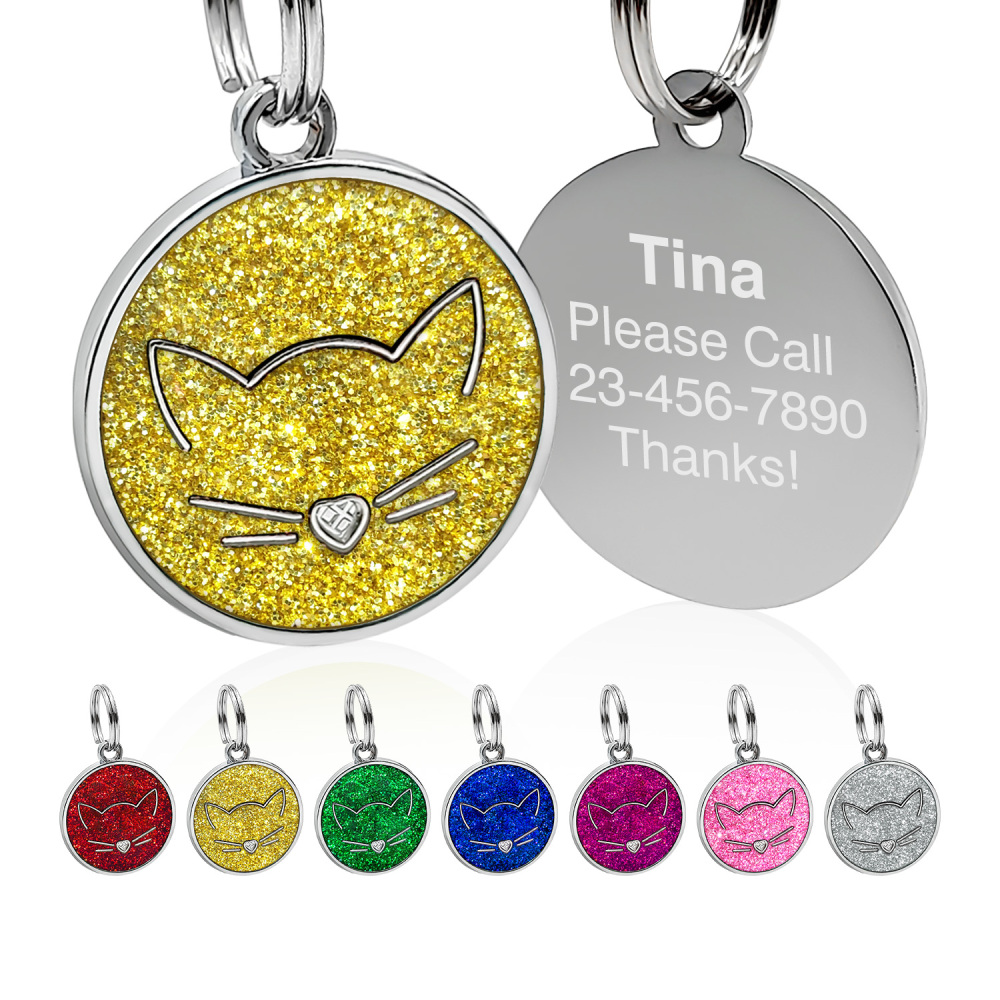 Custom Engraved Dog & Cat ID Tags - Personalize with Your Pet's Name!