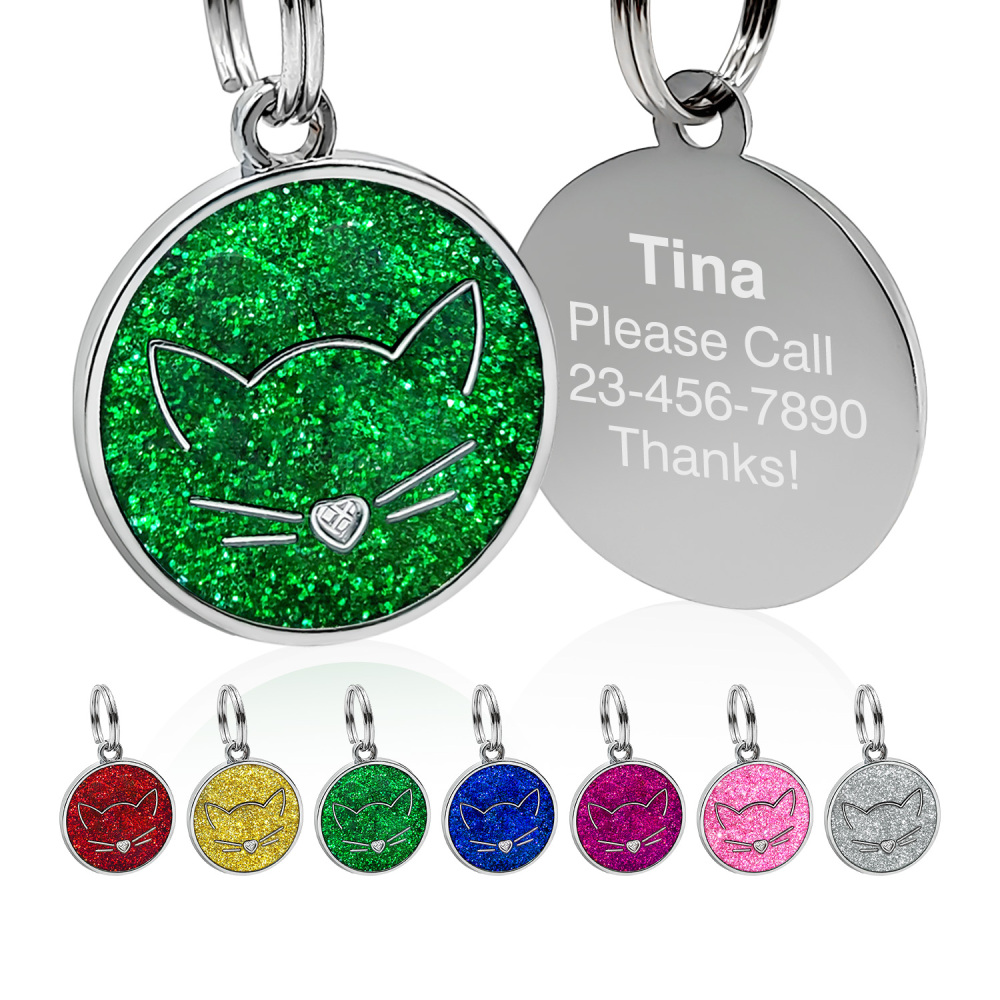 Custom Engraved Dog & Cat ID Tags - Personalize with Your Pet's Name!