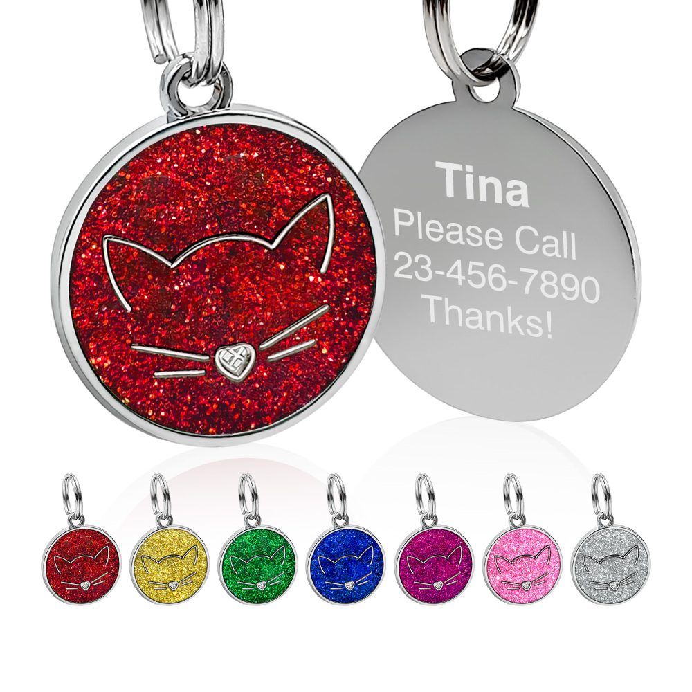 Custom Engraved Dog & Cat ID Tags - Personalize with Your Pet's Name!