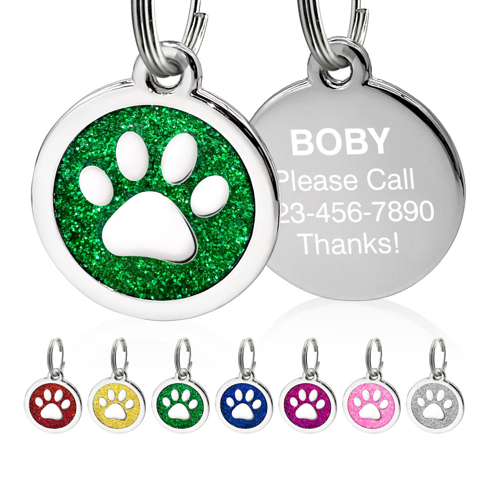 Custom Engraved Dog & Cat ID Tags - Personalize with Your Pet's Name!