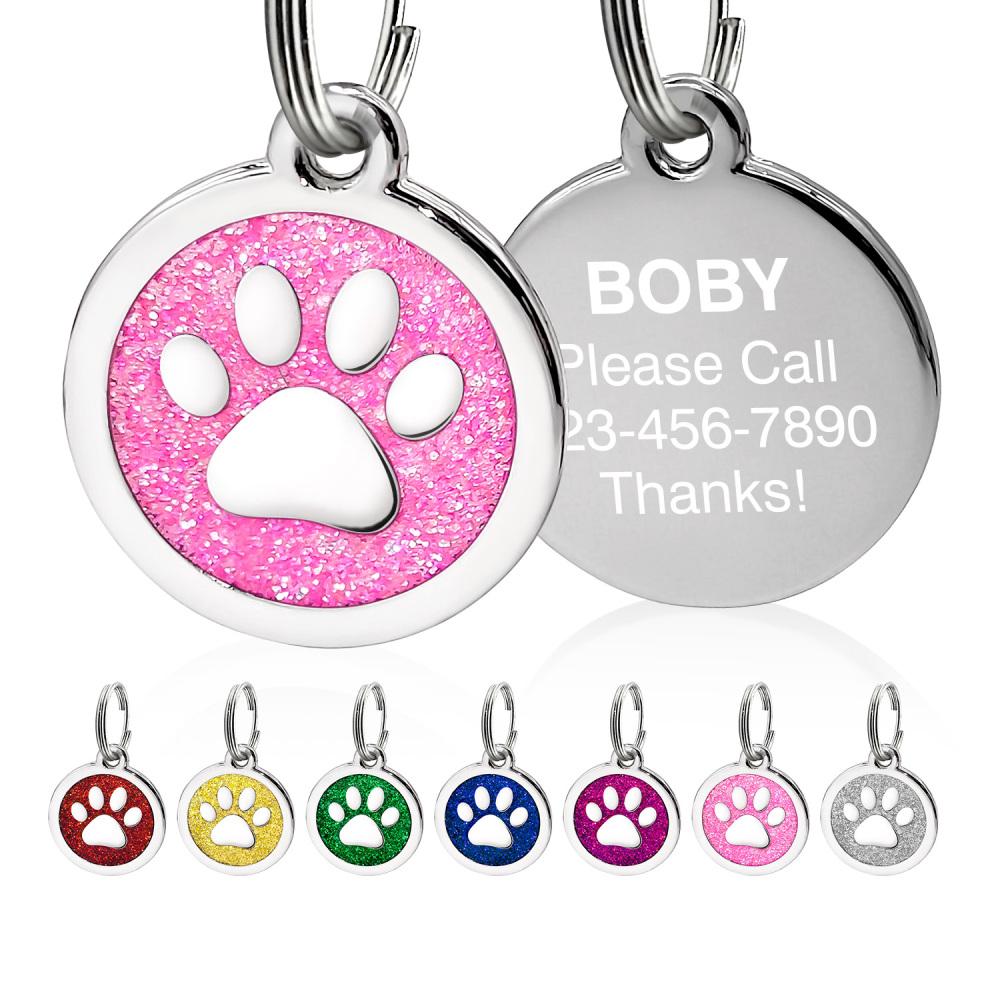 Custom Engraved Dog & Cat ID Tags - Personalize with Your Pet's Name!