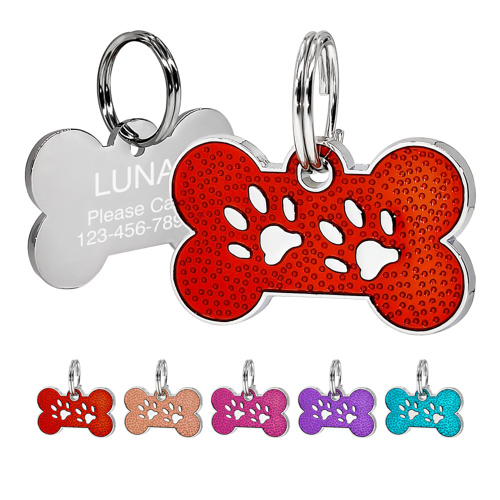 Custom Engraved Dog & Cat ID Tags - Personalize with Your Pet's Name!